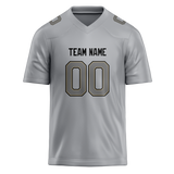 Custom Silver & Gray Colors Design Sports Football Jersey FT01NOS050403