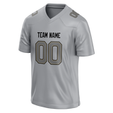 Custom Silver & Gray Colors Design Sports Football Jersey FT01NOS050403