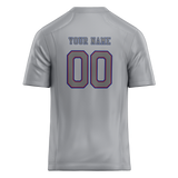 Custom Silver & Gray Colors Design Sports Football Jersey FT01NYG050403