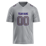 Custom Silver & Gray Colors Design Sports Football Jersey FT01NYG050403