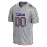 Custom Silver & Gray Colors Design Sports Football Jersey FT01NYG050403