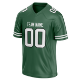 Custom Kelly Green & White Colors Design Sports Football Jersey FT01NYJ011502