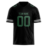 Custom Black & Kelly Green Colors Design Sports Football Jersey FT01NYJ020115