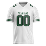 Custom White & Kelly Green Colors Design Sports Football Jersey FT01NYJ030215