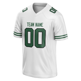 Custom White & Kelly Green Colors Design Sports Football Jersey FT01NYJ030215