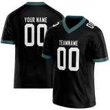 Custom Black & White Colors Design Sports Football Jersey