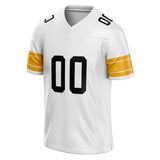 Custom White & Yellow Colors Design Sports Football Jersey FT01PS020212