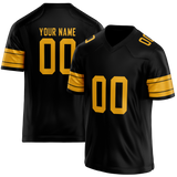 Custom Black & Yellow Colors Design Sports Football Jersey