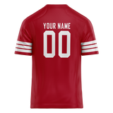 Custom Red & Black Colors Design Sports Football Jersey FT01SF4010901