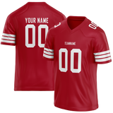 Custom Red & Black Colors Design Sports Football Jersey FT01SF4010901