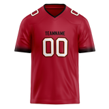 Custom Maroon & Black Colors Design Sports Football Jersey FT01TBB010801