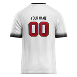 Custom White & Black Colors Design Sports Football Jersey FT01TBB020201