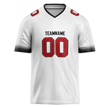 Custom White & Black Colors Design Sports Football Jersey FT01TBB020201