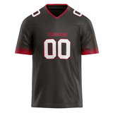 Custom Brown & Maroon Colors Design Sports Football Jersey FT01TBB030708