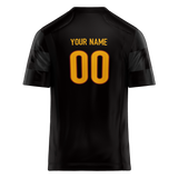 Custom Black & Gold Colors Design Sports Football Jersey FT01WC030113