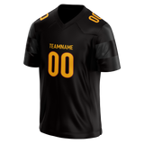 Custom Black & Gold Colors Design Sports Football Jersey FT01WC030113