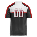 Custom Unisex Black & White Pattern Football Jersey