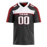 Custom Unisex Black & White Pattern Football Jersey