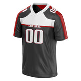 Custom Unisex Black & White Pattern Football Jersey