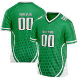 Custom Unisex Green & White Pattern Football Jersey