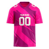 Custom Unisex Pink & Mauve Pattern Football Jersey