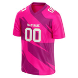 Custom Unisex Pink & Mauve Pattern Football Jersey