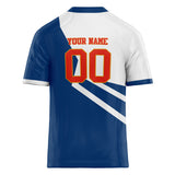 Custom Unisex Royal & White Pattern Football Jersey