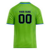 Custom Unisex Green & Black Pattern Football Jersey