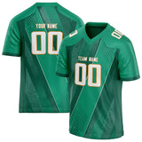 Custom Unisex Green & White Pattern Football Jersey