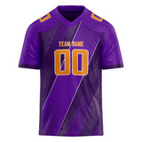 Custom Unisex Purple & Deep Purple Pattern Football Jersey