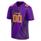 Custom Unisex Purple & Deep Purple Pattern Football Jersey