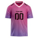 Custom Unisex Pink & Purple Pattern Football Jersey