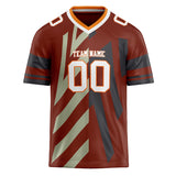 Custom Unisex Crimson & Black Pattern Football Jersey