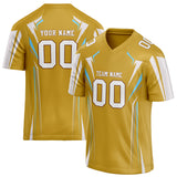 Custom Unisex Yellow & White Pattern Football Jersey