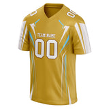 Custom Unisex Yellow & White Pattern Football Jersey