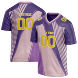 Custom Unisex Purple & Pink Pattern Football Jersey