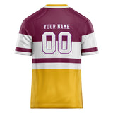 Custom Unisex Crimson & White Pattern Football Jersey