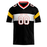 Custom Unisex Black & White Pattern Football Jersey