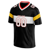 Custom Unisex Black & White Pattern Football Jersey