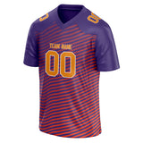 Custom Unisex Purple & Red Pattern Football Jersey