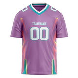 Custom Unisex Purple & Pink Pattern Football Jersey