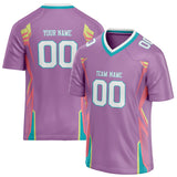 Custom Unisex Purple & Pink Pattern Football Jersey