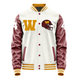 Washington Commanders #4 Frankie Luvu Varsity Letter Jacket