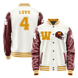Washington Commanders #4 Frankie Luvu Varsity Letter Jacket