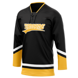 Custom Black & Gold Colors Design Sports Hockey Jersey HK01PP010113