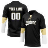 Custom Black & White Colors Design Sports Hockey Jersey