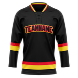 Custom Black & Red Colors Design Sports Hockey Jersey HK01VC010109