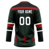 Custom Unisex Black & White Pattern Hockey Jersey