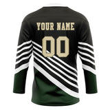 Custom Unisex Black & White Pattern Hockey Jersey