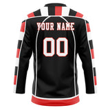 Custom Unisex Black & White Pattern Hockey Jersey